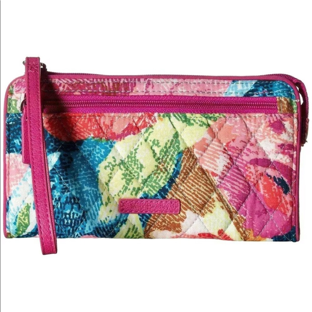 COPY - Vera Bradley Superbloom RFID Front Zip Wristlet